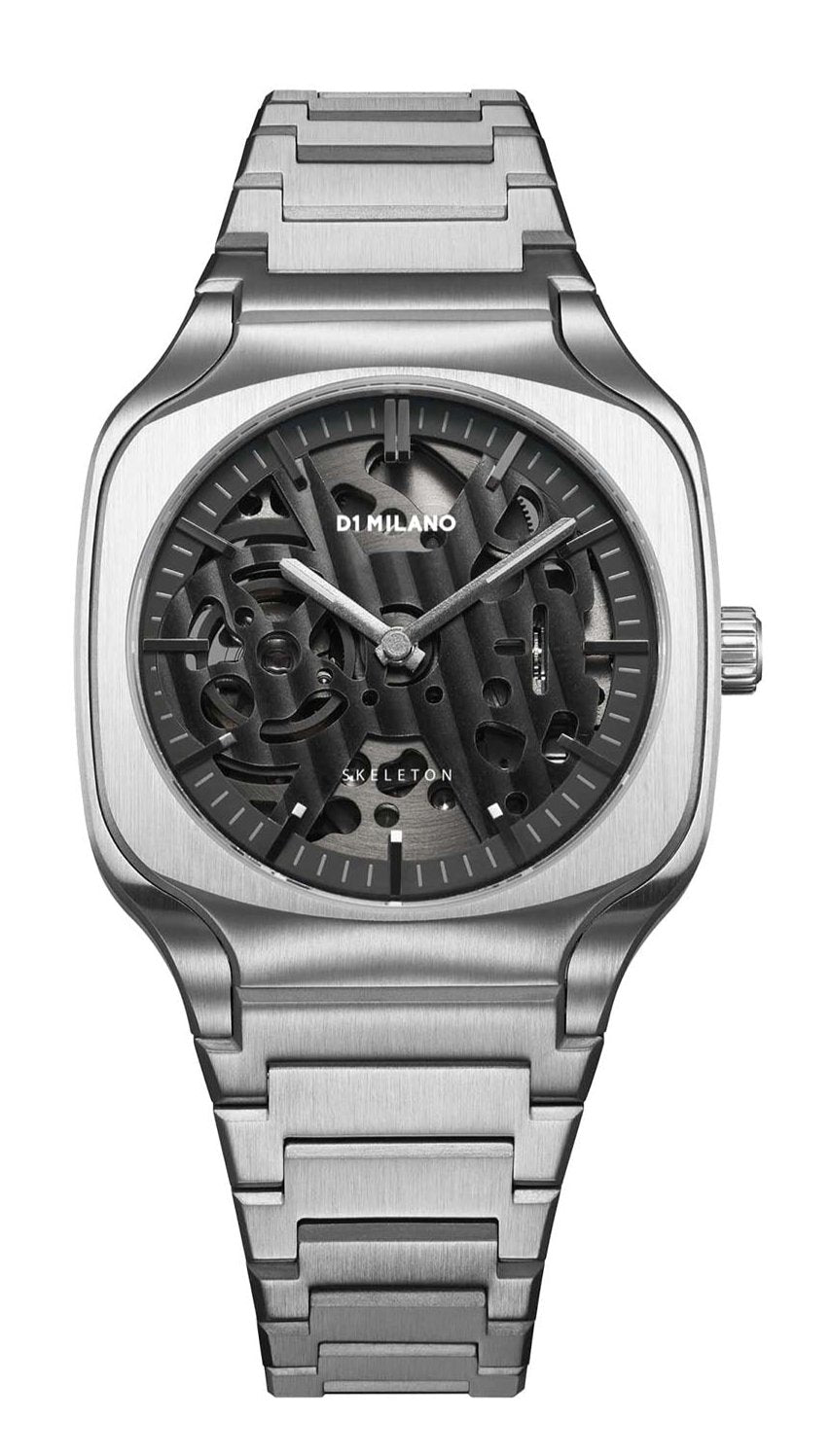 D1 Milano Square Skeleton Analog Watch For Gents -SLBJ01