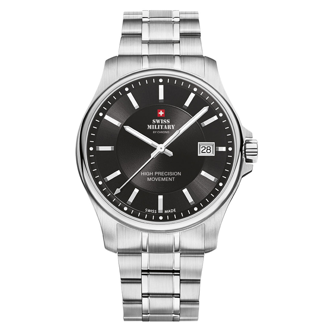 Swiss Military by Chrono Swiss Made Black Dial Analog Watch for Gents - SM30200.01