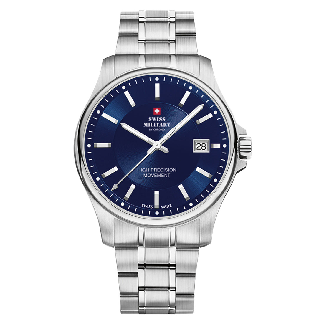 Swiss Military by Chrono Swiss Made Blue Dial Analog Watch for Gents - SM30200.03