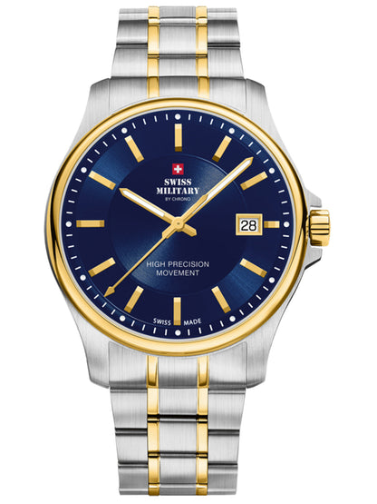 Swiss Military by Chrono Swiss Made Blue Dial Analog Watch for Gents - SM30200.06