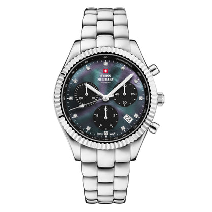 Swiss Military by Chrono Swiss Made Black Dial Analog Watch for Gents - SM30207.01