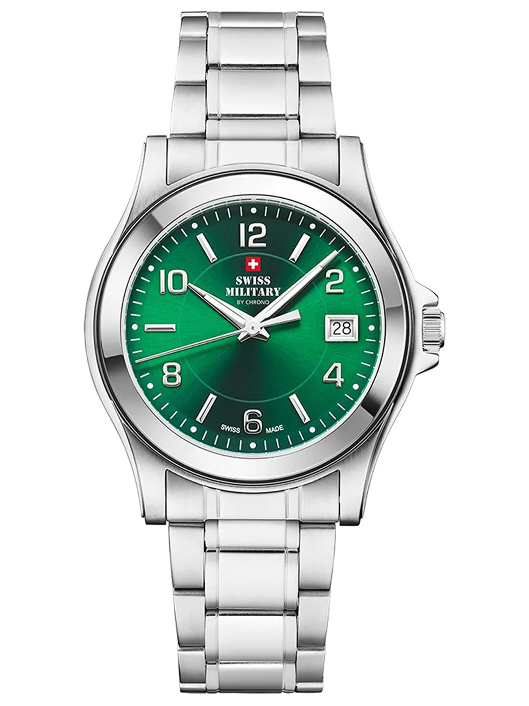 Swiss Military by Chrono Swiss Made Green Dial Analog Watch for Gents - SM34002.24