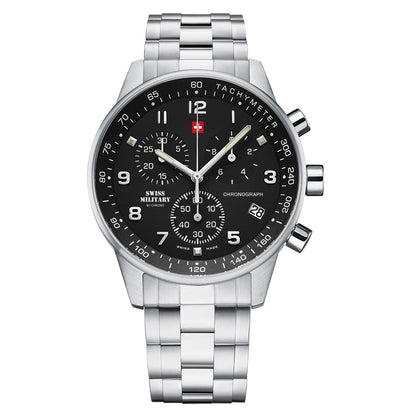 Swiss Military by Chrono Swiss Made White Dial Analog Watch for Gents - SM34012.01