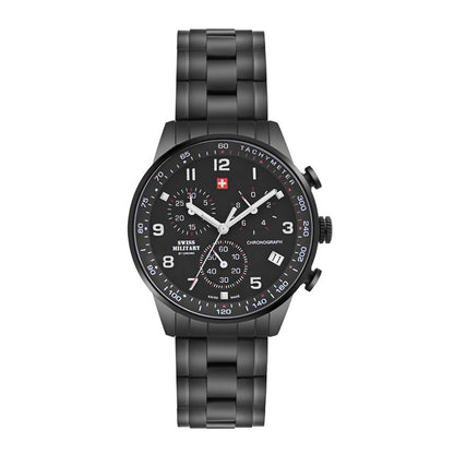 Swiss Military by Chrono Swiss Made Black Dial Analog Watch for Gents - SM34012.04