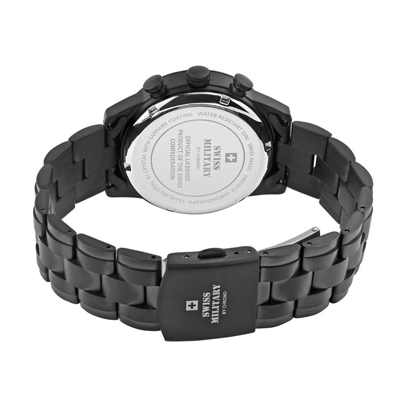 Swiss Military by Chrono Swiss Made Black Dial Analog Watch for Gents - SM34012.04