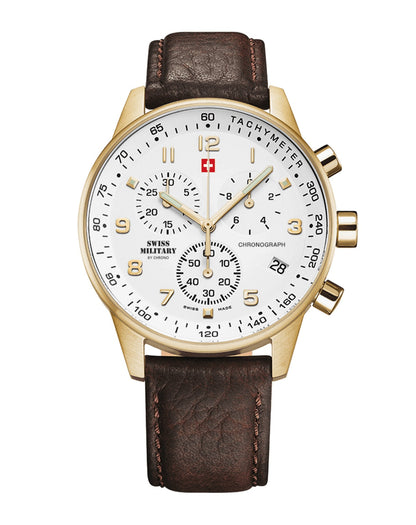 Swiss Military Swiss Made  minimalist chronograph Quartz Gents Watch - SM34012.07