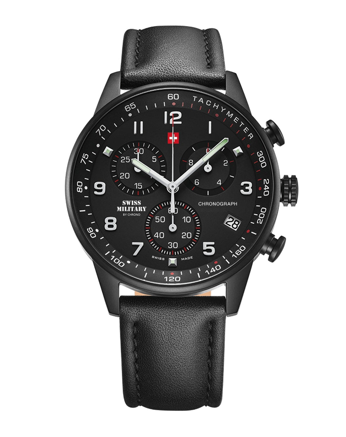 Swiss Military Swiss Made  minimalist chronograph Quartz Gents Watch - SM34012.08