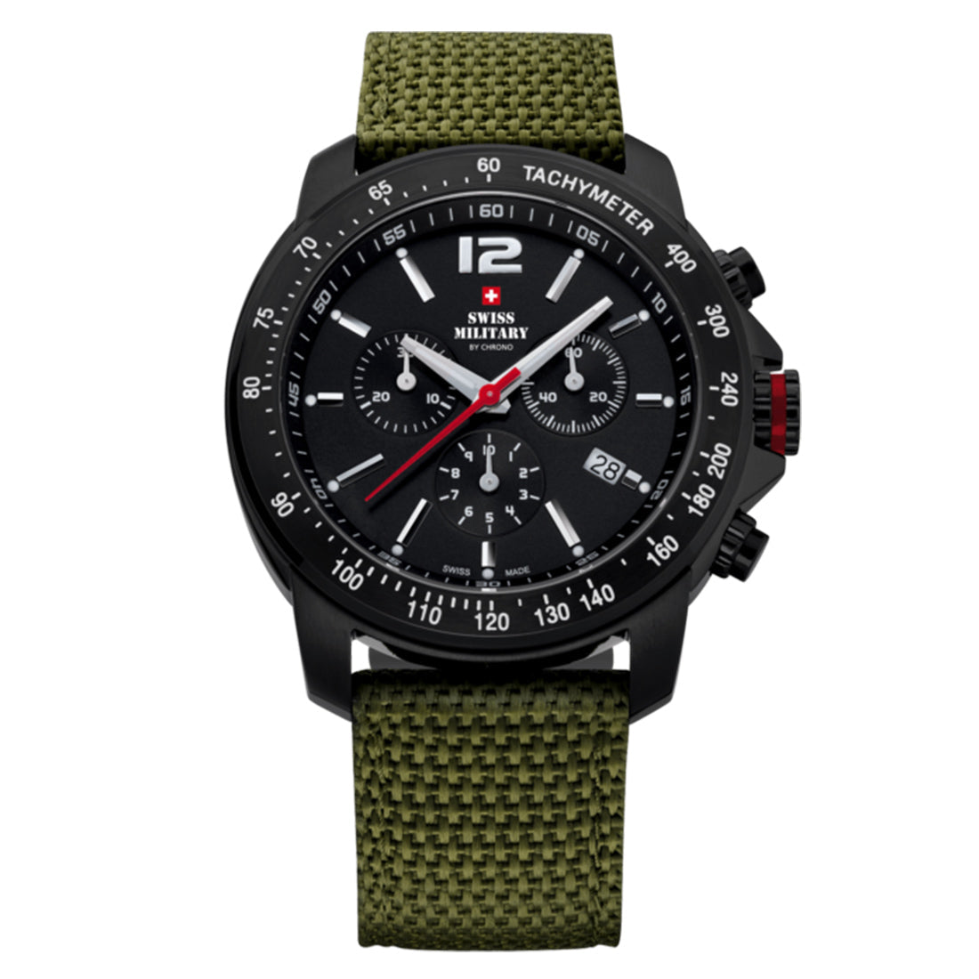 Swiss Military by Chrono Swiss Made Black Dial Analog Watch for Gents - SM34033.07