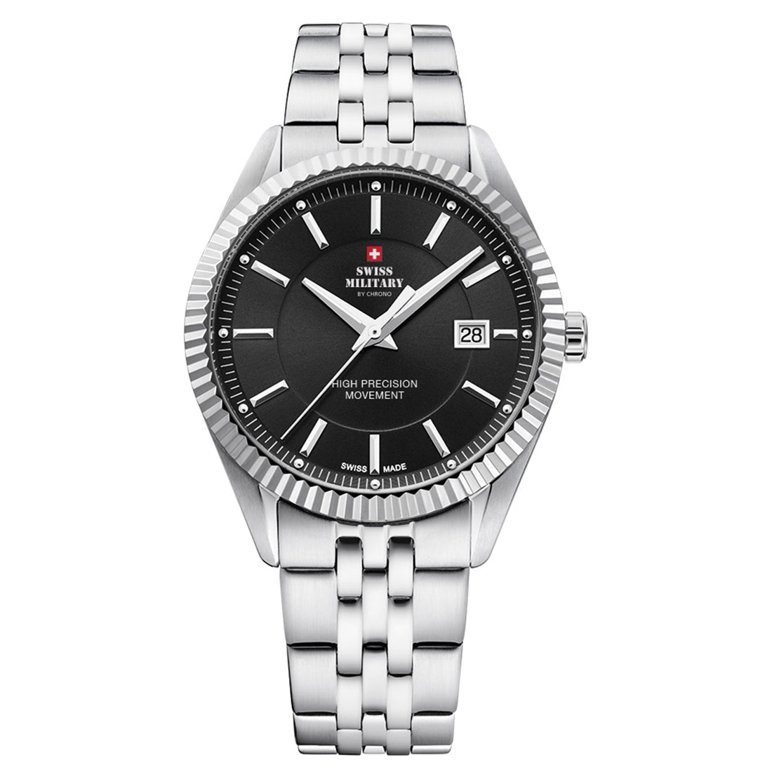 Swiss Military by Chrono Swiss Made Black Dial Analog Watch for Gents - SM34065.01
