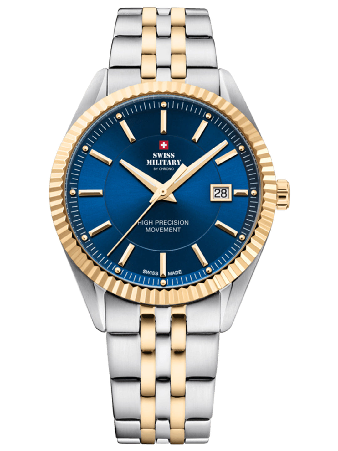 Swiss Military by Chrono Swiss Made Blue Dial Analog Watch for Gents - SM34065.09