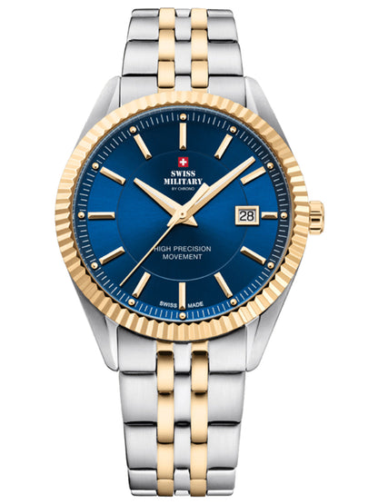 Swiss Military by Chrono Swiss Made Blue Dial Analog Watch for Gents - SM34065.09