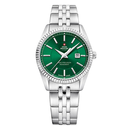 Swiss Military by Chrono Swiss Made Green Dial Analog Watch for Ladies - SM34066.08