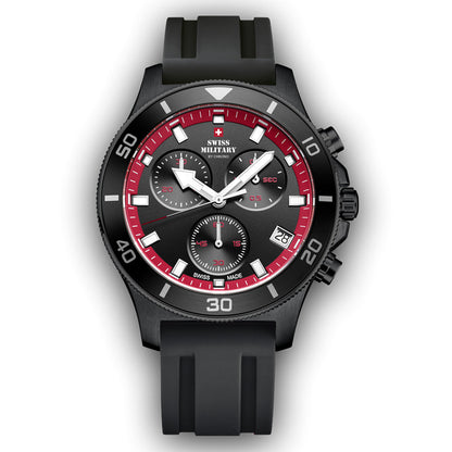 Swiss Military by Chrono Swiss Made Black Dial Analog Watch for Gents - SM34067.14