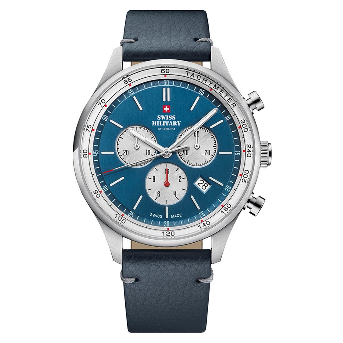 Swiss Military by Chrono Swiss Made Blue Dial Analog Watch for Gents - SM34081.08