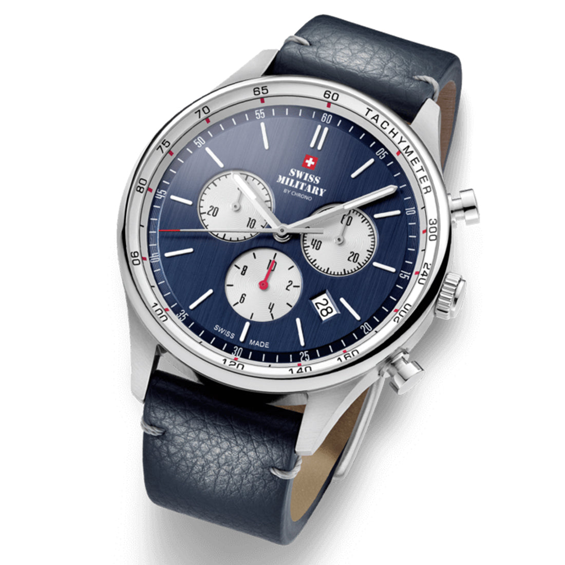 Swiss Military by Chrono Swiss Made Blue Dial Analog Watch for Gents - SM34081.08