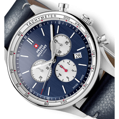 Swiss Military by Chrono Swiss Made Blue Dial Analog Watch for Gents - SM34081.08