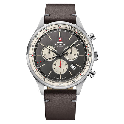 Swiss Military by Chrono Swiss Made Grey Dial Analog Watch for Gents - SM34081.12