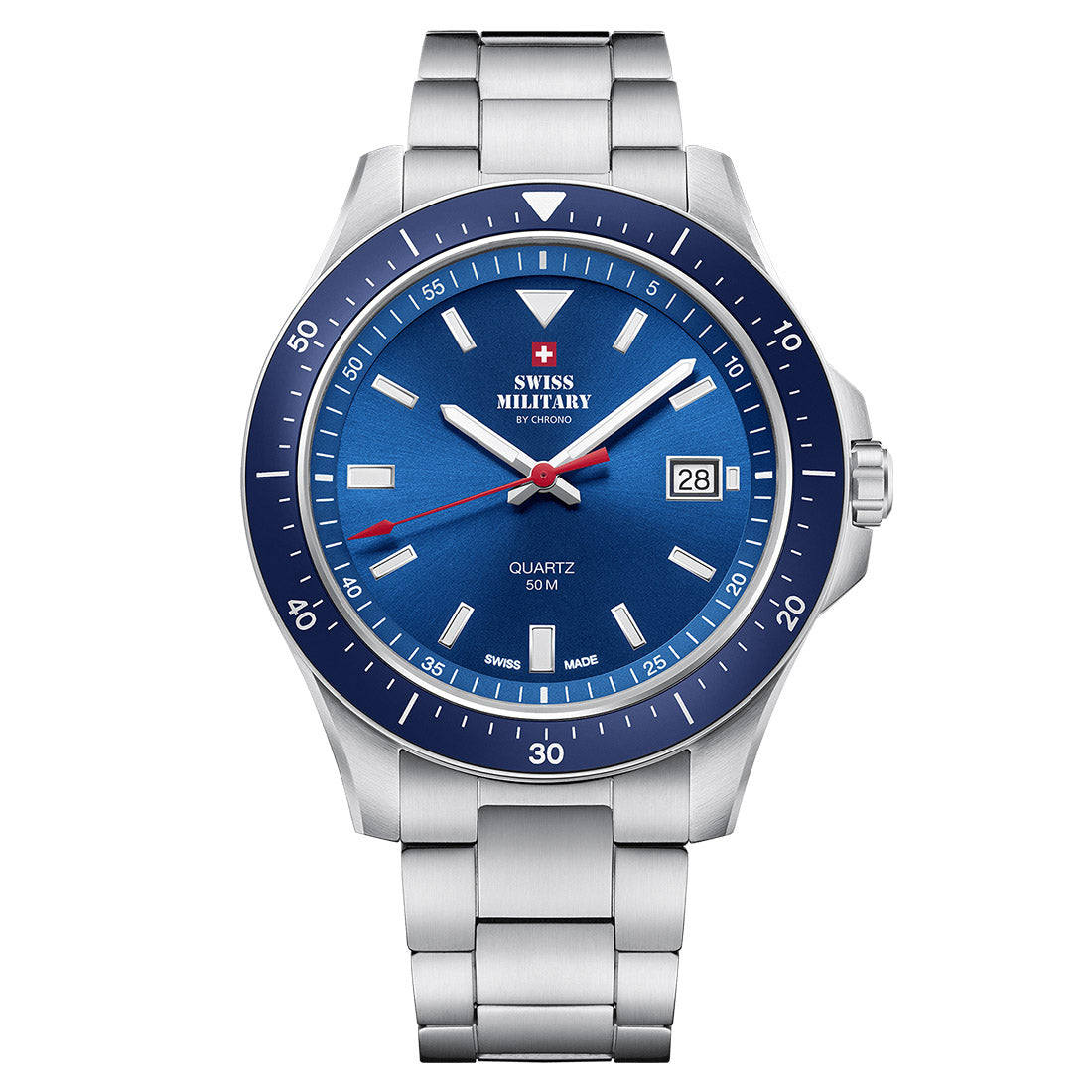 Swiss Military by Chrono Swiss Made Blue Dial Analog Watch for Gents - SM34082.02