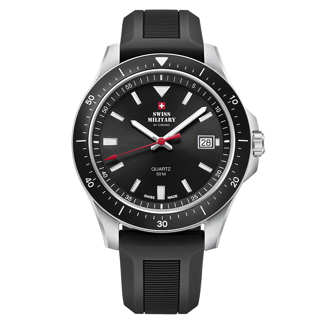 Swiss Military by Chrono Swiss Made Black Dial Analog Watch for Gents - SM34082.07