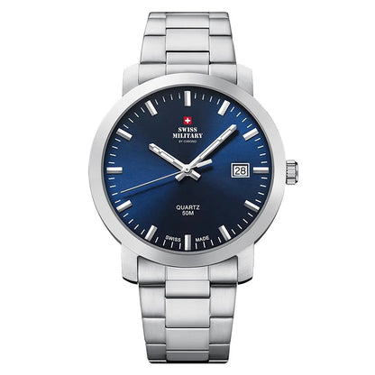 Swiss Military by Chrono Swiss Made Blue Dial Analog Watch for Gents - SM34083.03