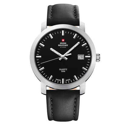 Swiss Military by Chrono Swiss Made Black Dial Analog Watch for Gents - SM34083.04