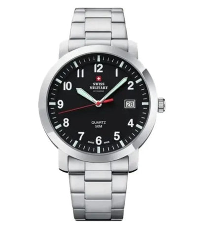 Swiss Military by Chrono Swiss Made Black Dial Analog Watch for Gents - SM34083.07