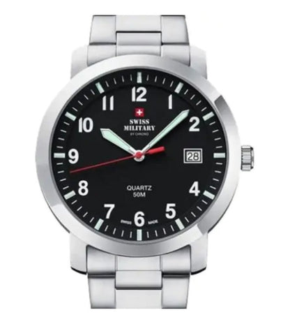 Swiss Military by Chrono Swiss Made Black Dial Analog Watch for Gents - SM34083.07
