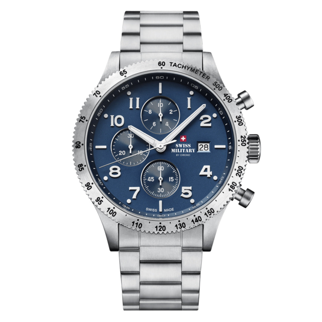 Swiss Military by Chrono Swiss Made Blue Dial Analog Watch for Gents - SM34084.02