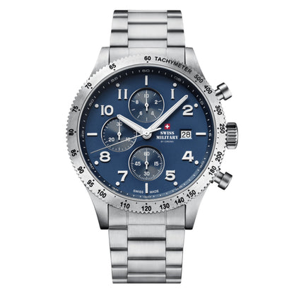 Swiss Military by Chrono Swiss Made Blue Dial Analog Watch for Gents - SM34084.02