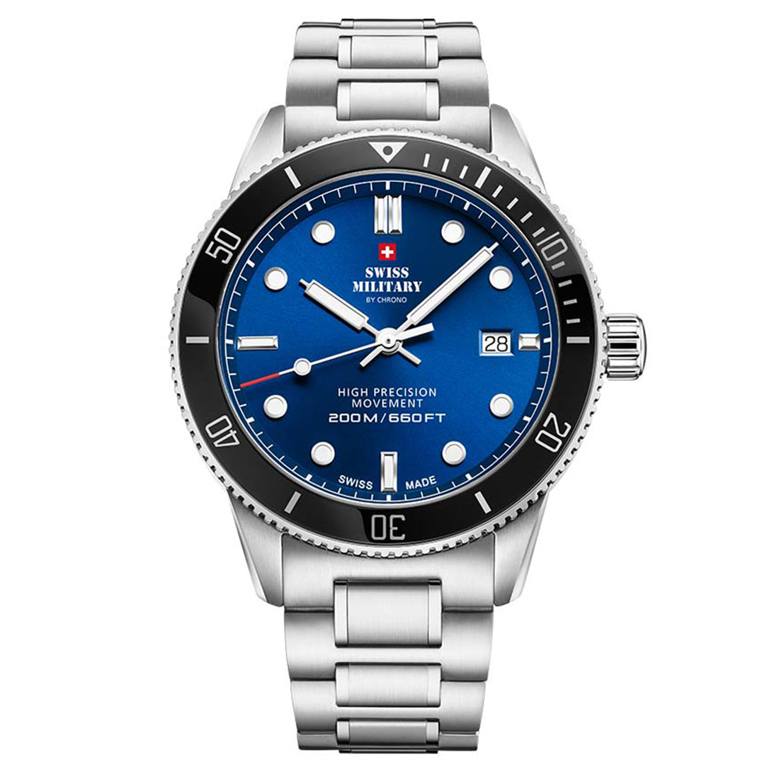 Swiss Military by Chrono Swiss Made Blue Dial Analog Watch for Gents - SM34088.02