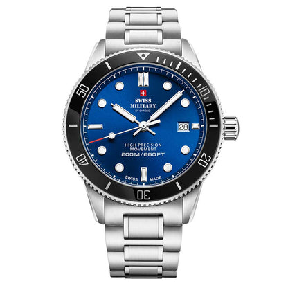 Swiss Military by Chrono Swiss Made Blue Dial Analog Watch for Gents - SM34088.02