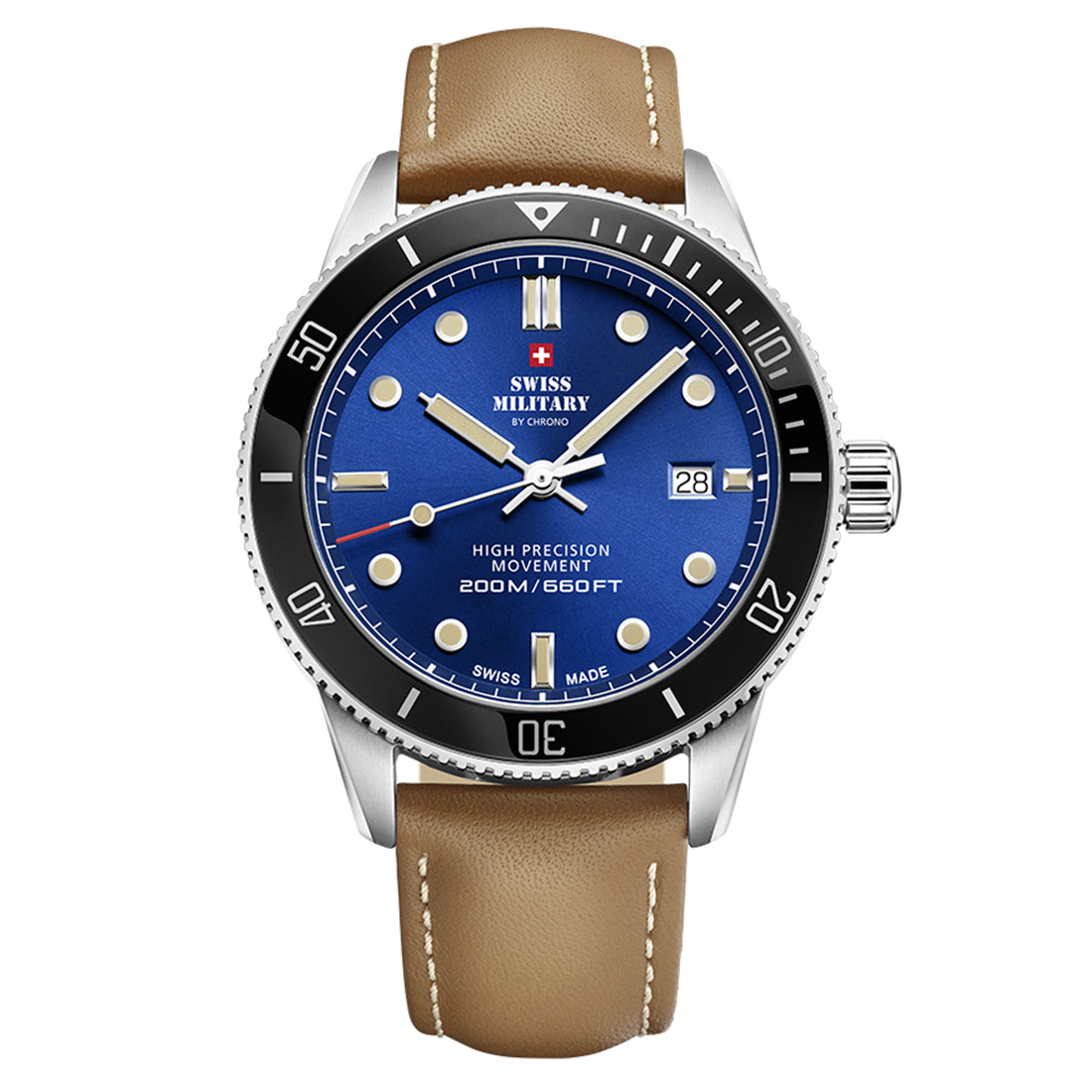 Swiss Military by Chrono Swiss Made Blue Dial Analog Watch for Gents - SM34088.05