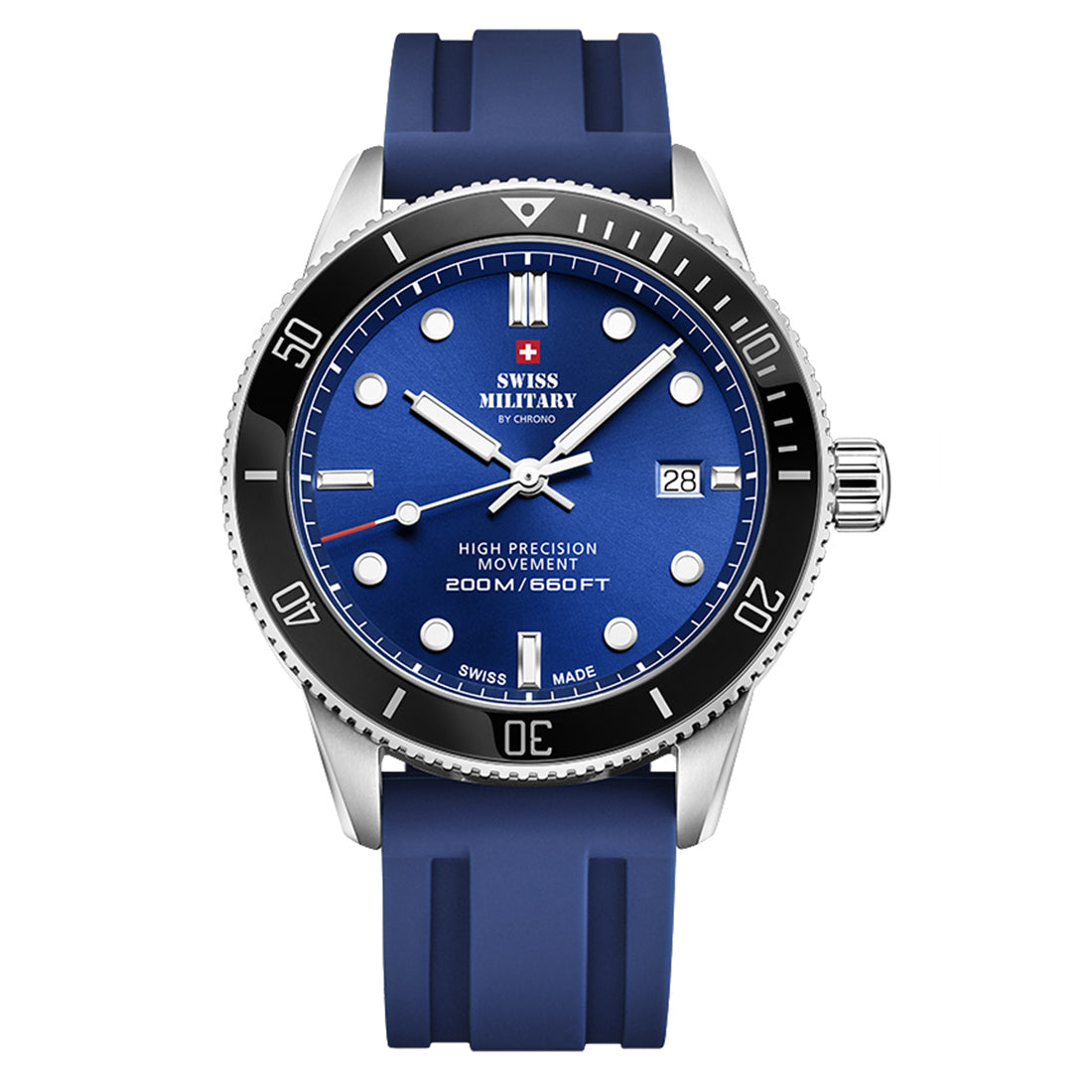 Swiss Military by Chrono Swiss Made Blue Dial Analog Watch for Gents - SM34088.08
