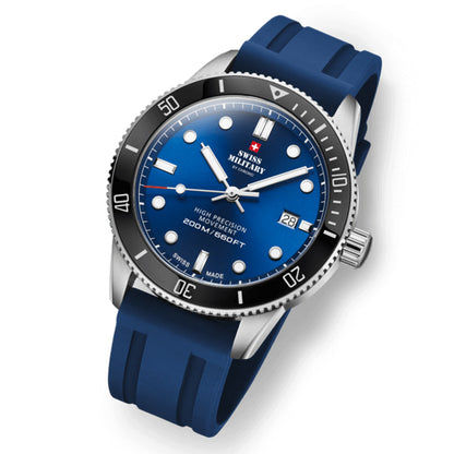 Swiss Military by Chrono Swiss Made Blue Dial Analog Watch for Gents - SM34088.08