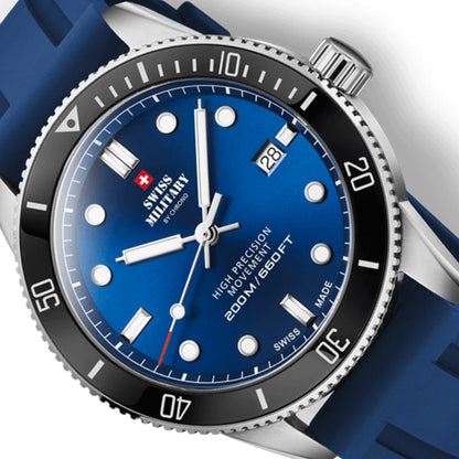 Swiss Military by Chrono Swiss Made Blue Dial Analog Watch for Gents - SM34088.08