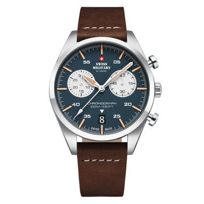 Swiss Military by Chrono Swiss Made Blue Dial Analog Watch for Gents - SM34090.04
