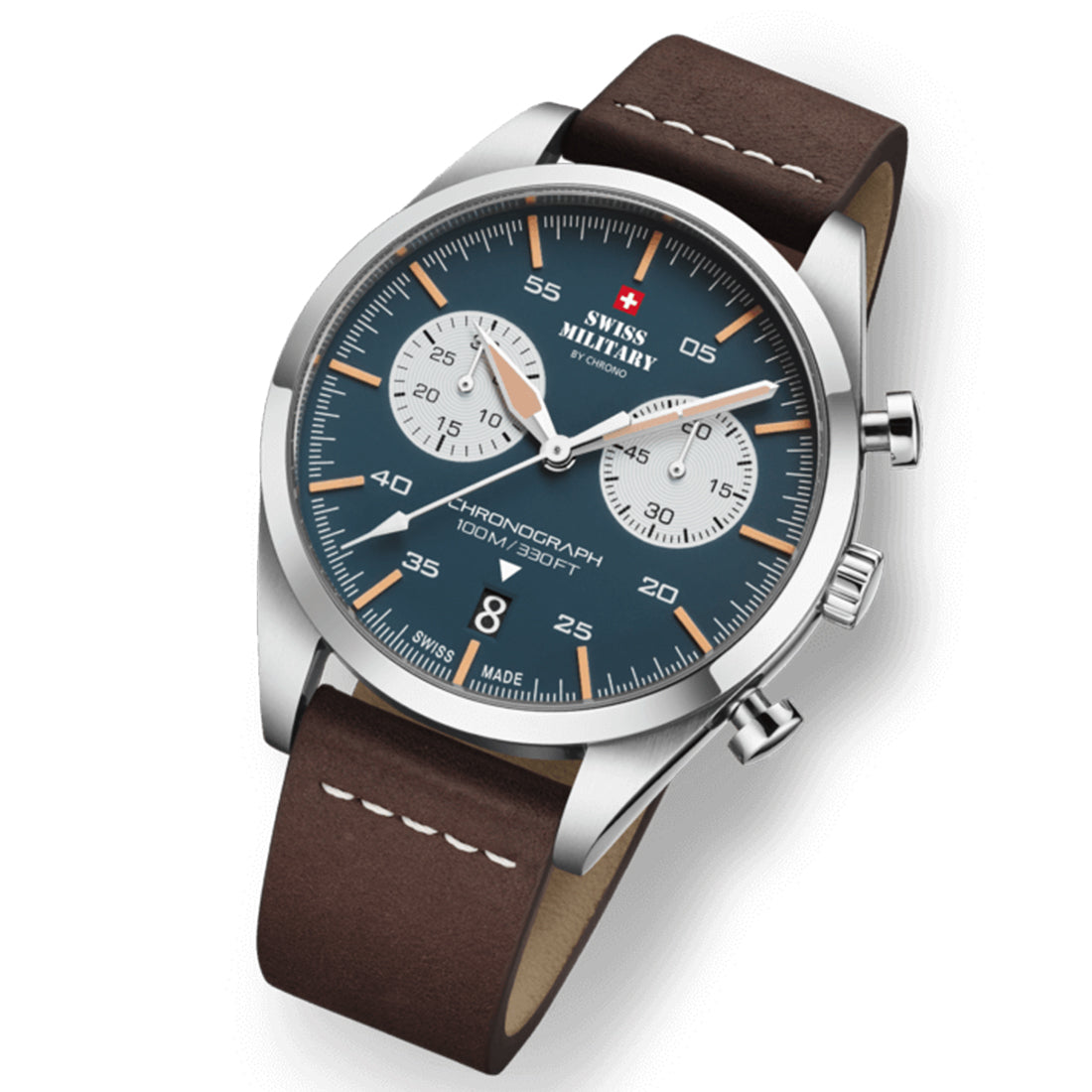 Swiss Military by Chrono Swiss Made Blue Dial Analog Watch for Gents - SM34090.04