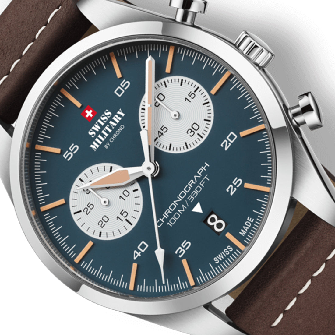 Swiss Military by Chrono Swiss Made Blue Dial Analog Watch for Gents - SM34090.04