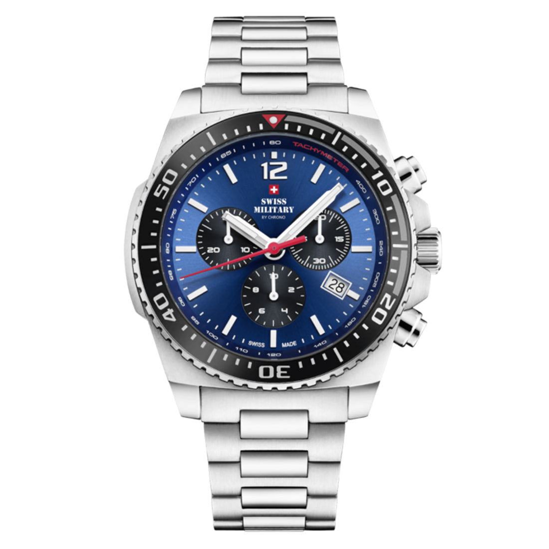 Swiss Military by Chrono Swiss Made Blue Dial Analog Watch for Gents - SM34093.02