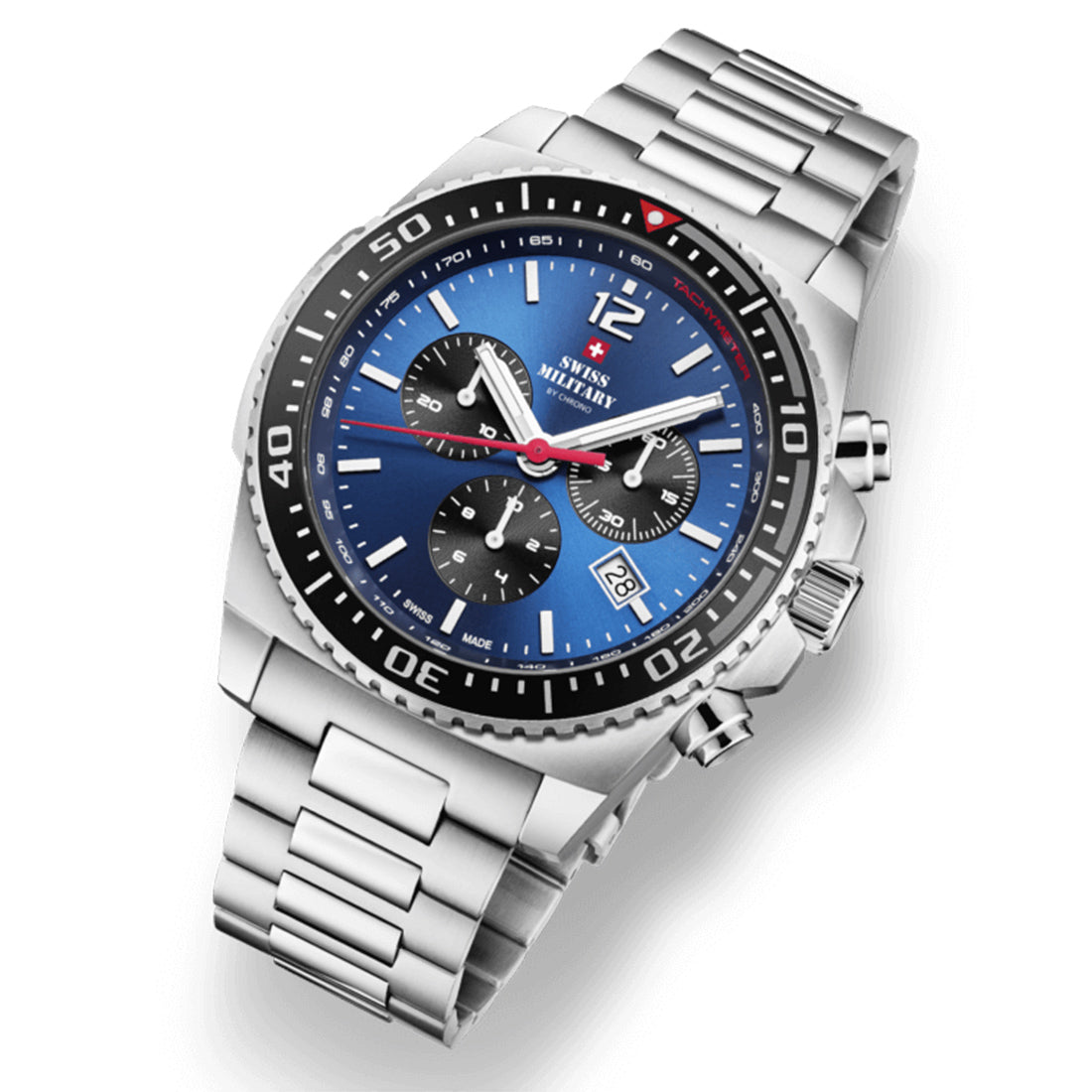 Swiss Military by Chrono Swiss Made Blue Dial Analog Watch for Gents - SM34093.02