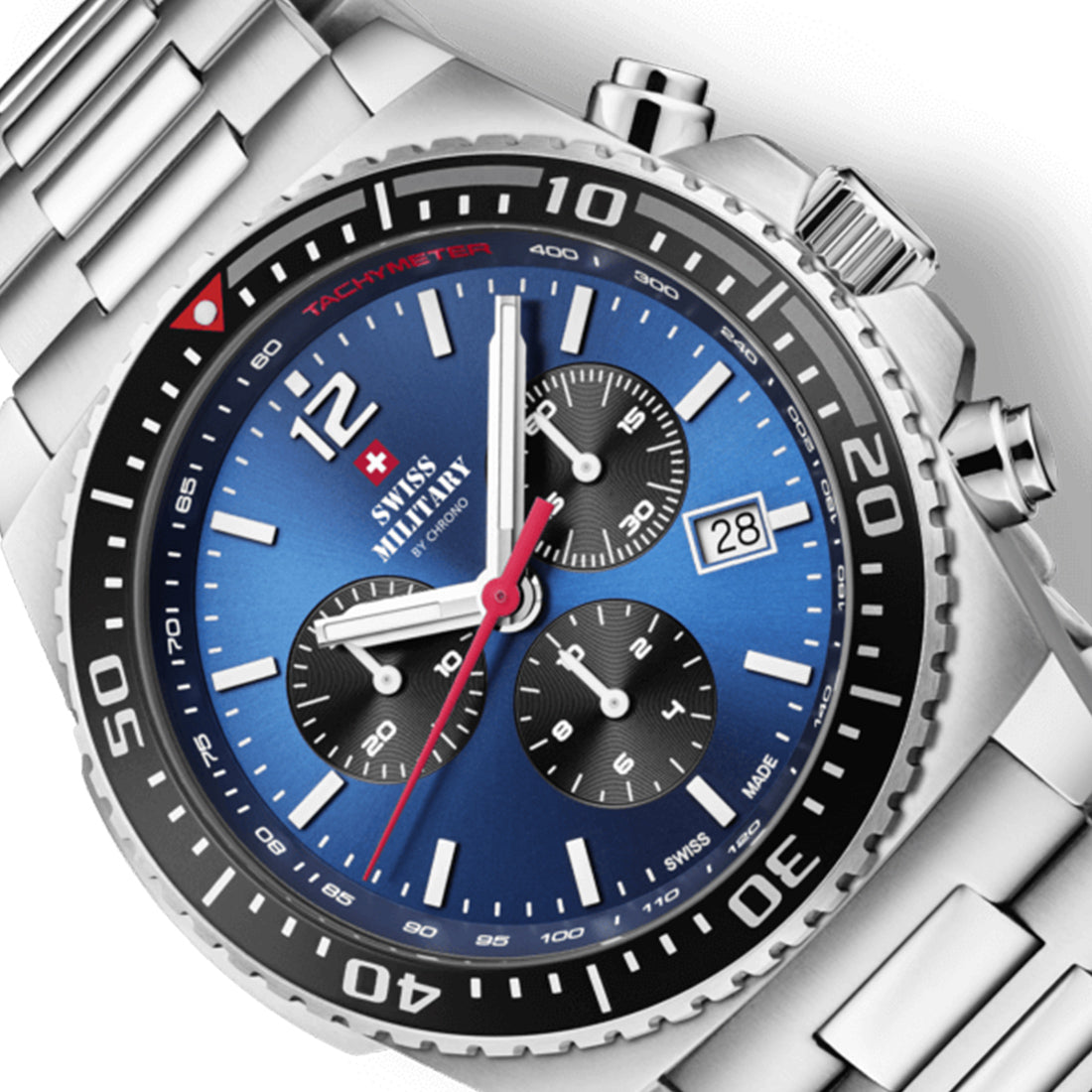 Swiss Military by Chrono Swiss Made Blue Dial Analog Watch for Gents - SM34093.02