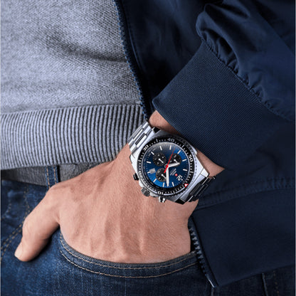 Swiss Military by Chrono Swiss Made Blue Dial Analog Watch for Gents - SM34093.02