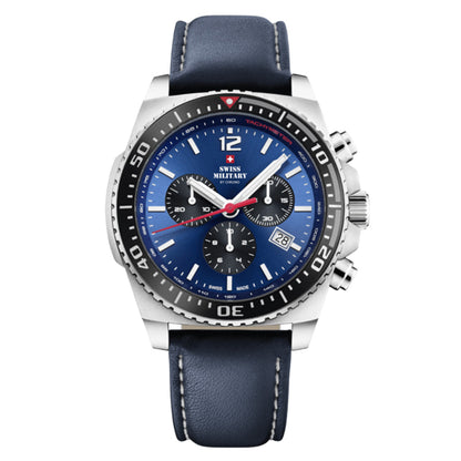 Swiss Military by Chrono Swiss Made Blue Dial Analog Watch for Gents - SM34093.04