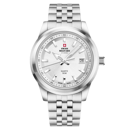 Swiss Military by Chrono Swiss Made Silver Dial Analog Watch for Gents - SM34094.02
