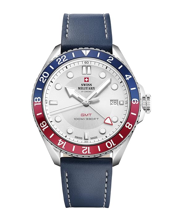 Swiss Military Swiss Made Quartz Silver Dial Watch for Men - SM34095.05