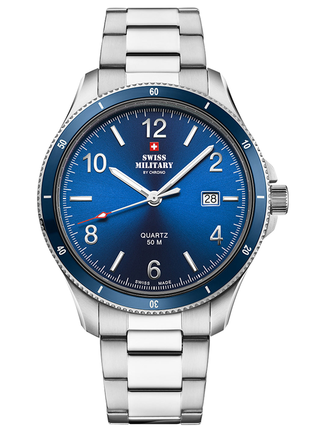 Swiss Military by Chrono Swiss Made Blue Dial Analog Watch for Gents - SM34096.03