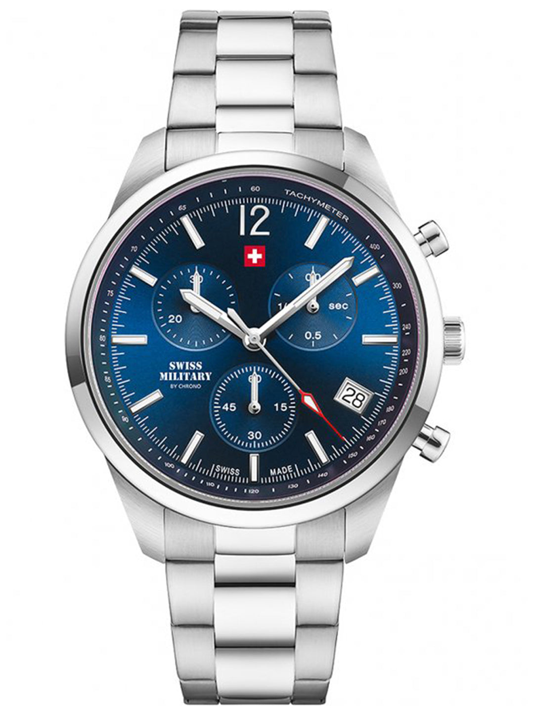 Swiss Military by Chrono Swiss Made Blue Dial Chronograph Watch for Gents - SM34097.03
