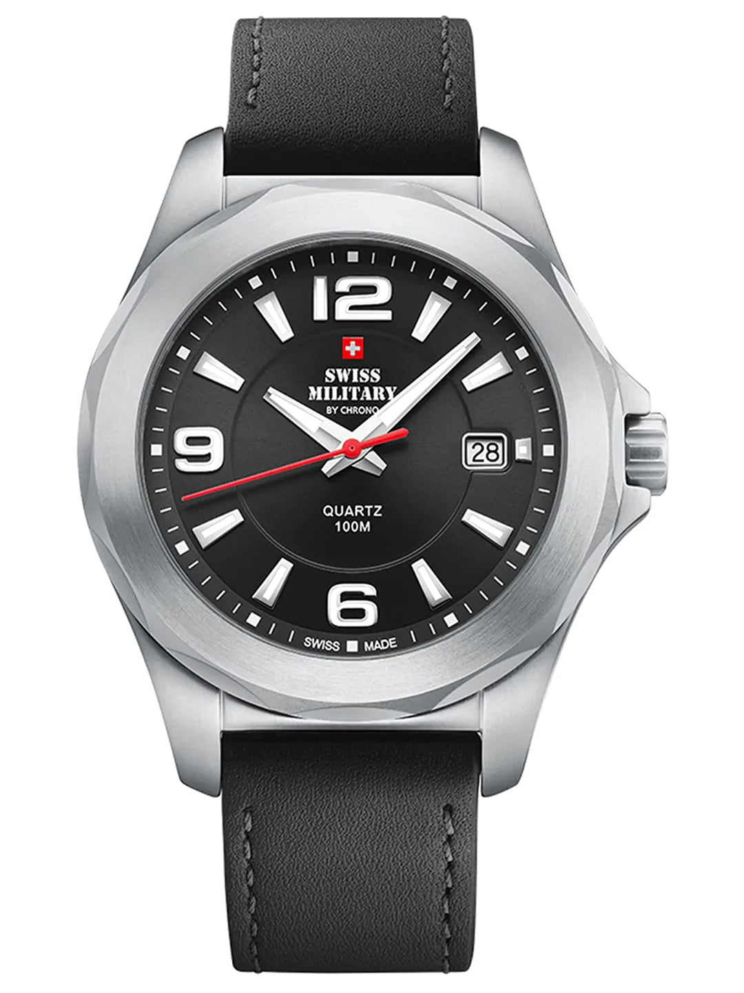 Swiss Military by Chrono Swiss Made Black Dial Chronograph Watch for Gents - SM34099.01
