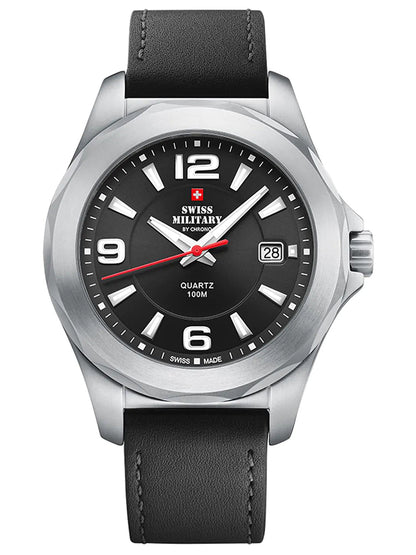 Swiss Military by Chrono Swiss Made Black Dial Chronograph Watch for Gents - SM34099.01
