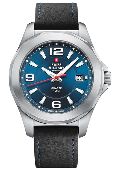 Swiss Military by Chrono Swiss Made Black Dial Chronograph Watch for Gents - SM34099.02